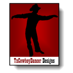 TxCowboyDancer Designs Logo with shadow ©2012