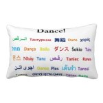 Language of Dance Throw Pillow